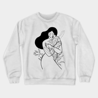 Simple Woman Design Crewneck Sweatshirt